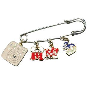 Mickey Minnie Mouse Lapel Pin Donald Duck Safety Pin Brooch Jewelry Accessories